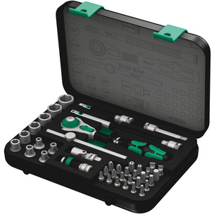Wera 8100 SA 4 Zyklop Speed Ratchet Set, 1/4" Drive, Imperial, 41pc