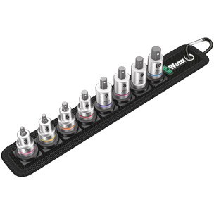 Wera Belt B 2 Zyklop In-Hex-Plus bit socket set with holding function, 3/8" drive, 8 pieces 
