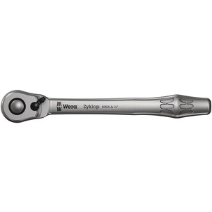 Wera 8004 A Zyklop Metal Ratchet with switch lever and 1/4" drive, 1/4" x 141 mm 