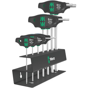 Wera 454/7 HF Set 2 Screwdriver set T-handle Hex-Plus screwdrivers with holding function, 7 pieces 