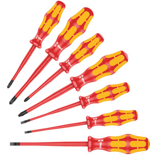 Wera 160 iSS/7 Screwdriver Set, 7pc With reduced blade diameters and smaller handle diameters