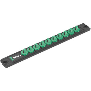 Wera 9600 Magnetic Socket Rail, 1/4", Empty, 30 x 270 mm 