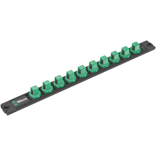 Wera 9602 Magnetic Socket Rail, 1/2", Empty, 30 x 370 mm 
