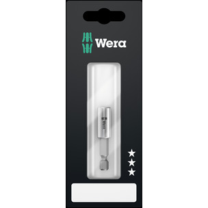 Wera 899/4/1 1/4" Universal Magnetic Bit Holder with Stainless Steel Sleeve