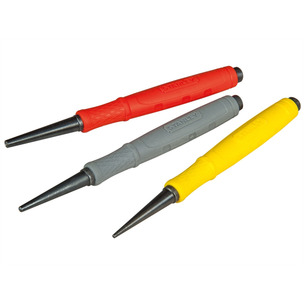 Stanley 058930 Dynagrip Nail Punch Set - Pack of 3