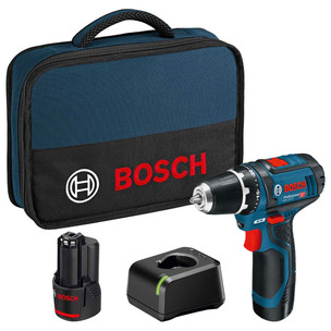 Bosch GSR 12v-15 12v Drill Driver Kit - 2 x 2ah Batteries 060186817A