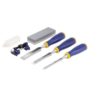 Irwin Marples 10507931 MS500 Bevel Edge Chisels & Sharpening Set 