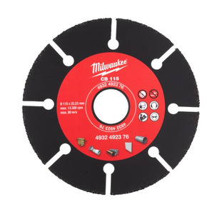 Milwaukee 4932492376 CB 115 mm Carbide Blade 115mm x 22.23mm