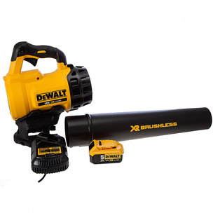 DeWalt DCM562P1 18V Brushless Outdoor Blower with 1 x 5.0Ah Battery, Charger and Case