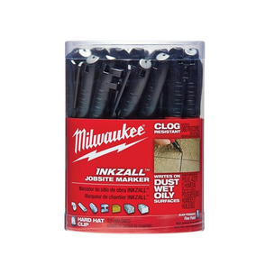 Milwaukee 48223100 Inkzall Jobsite Fine Point Marker Pen (Pack of 36)