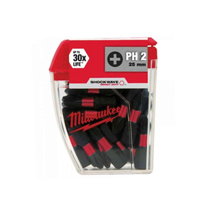 Milwaukee 4932430853 Shockwave Impact Duty Bits PH2 25mm - 25 Piece