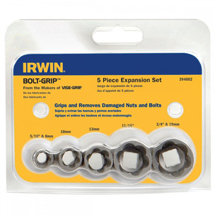 Irwin 10504635 5 Piece Bolt-Grip Expansion Set