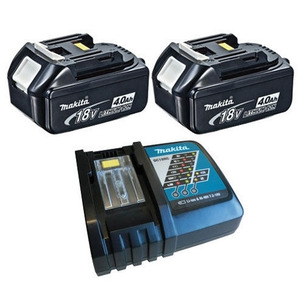 Makita BL1840 18V LXT 4.0Ah Li-Ion Batteries & DC18RC Charger Kit (2 x Batts & Charger)