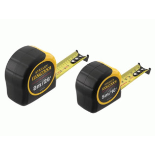 Stanley STA081745 5m & 8m FatMax Classic Tape (Width 32mm)  TWIN PACK