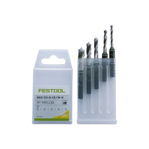 Festool BKS D 3-8 CE/W-K 5 Piece Mixed Centrotec Drill Bit Set