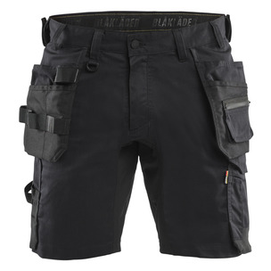 Blaklader 1752 Craftsman Shorts with Stretch Black - Select Size 