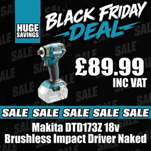 Makita DTD173Z 18v Brushless Impact Driver Naked 