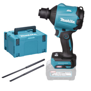 Makita AS001GZ05 40v Max XGT Brushless Dust Blower Naked in Case & 191X78-9 Long Nozzle Set