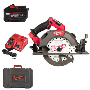 Milwaukee M18FCS66GR3-121C 18v Fuel Brushless Circular Saw Kit - 12.0ah Forge Battery, Charger & Case
