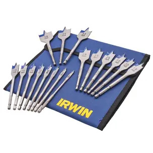 Irwin XMS25FLATBIT 17 Piece Flat Wood Bit Set 