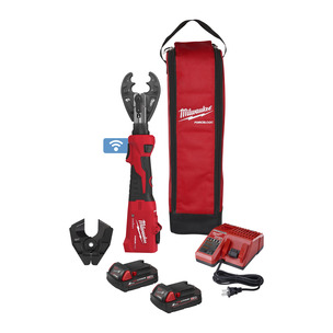 Milwaukee M18ONEHUCT-202B 18V Force Logic One Key Hydraulic Utility Crimper, 2 x 2.0ah Batteries, Charger & Tool Bag