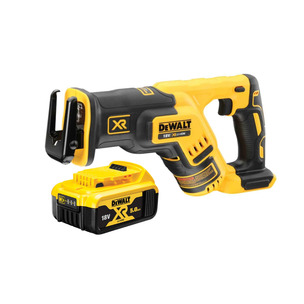 DeWalt DCS367N 18V XR Brushless Compact Reciprocating Saw (Body Only) & DCB184 5.0Ah Battery 