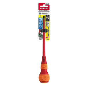 Vessel Ball Grip Insulated Screwdriver No.200 6x1x150 235843