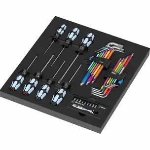 Wera 05150160001 9760 Stainless Set 1 Foam Insert - 36 Pieces