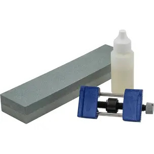 Faithfull OS8CHG Oilstone 200mm and Honing Guide Kit
