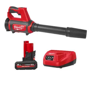 Milwaukee M12BBL-0 12v Cordless Blower Kit - 5.0ah High Output Battery & Charger