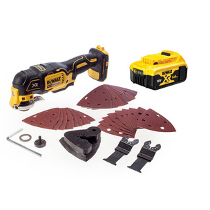 DeWalt DCS355N 18V XR Brushless Multi-Tool with 29pc Accessory Set (Body Only) & DCB184 5.0Ah Battery