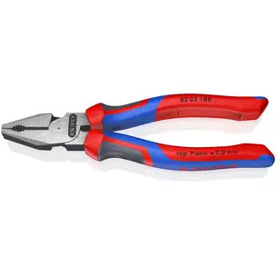 Knipex 02 02 180 High Leverage Combination Pliers With Comfort Handles 180mm