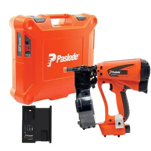 Paslode 018608 IM45GN 7.4V Multi-Purpose 1st Fix Gas Coil Nailer Kit -2.1Ah Battery
