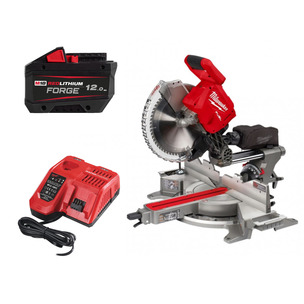 Milwaukee M18FMS305-0 18V Fuel 305mm Mitre Saw Kit - 12.0ah Forge Battery & Charger