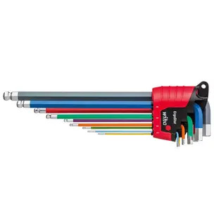 Wiha 43849 ErgoStar Colour Hex Ball End L-key Set -9 Piece