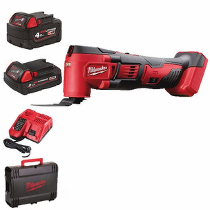 Milwaukee M18BMT-421C 18V Multi-Tool Kit (1 x 4.0Ah / 1 x 2.0Ah RedLithium-Ion batterires, Charger & Case)
