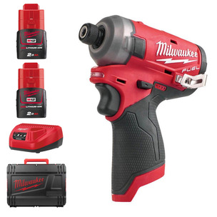 Milwaukee M12FQID-202X 12v Fuel Sub Compact Surge Hydraulic Impact Driver Kit - 2 x 2.0ah Batteries