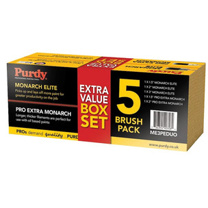 Purdy ME3PEDUO Monarch Elite & Pro-Extra Monarch Brush Set -5 Piece 