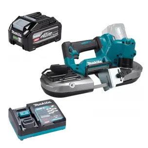 Makita PB003GZ 40V Max XGT Brushless Portable Band Saw 66mm Kit - 4.0ah High Output Battery & Charger
