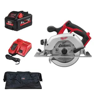 Milwaukee HD18CS-0 18V 165mm Heavy Duty Circular Saw Kit - 5.5ah Battery, Charger & PTM Bag