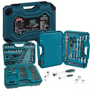 Makita E-10883 221pc Piece General Maintenance Spanner Socket Screwdriver Bit Set