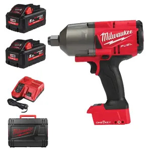 Milwaukee M18ONEFHIWF34-502X 18V One Key Fuel 3/4" Friction Ring Impact - 2 x 5.5ah High Output Batteries