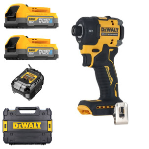 Dewalt DCF870NT 18v XR Brushless Hydraulic Impact Driver Kit- 2 x 1.7ah Compact Powerstack Batteries & Charger