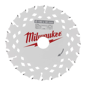 Milwaukee 4932498976 Circular Saw Blade 190mm x 30mm 24T