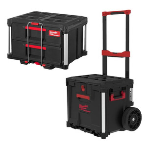 Milwaukee 4932498651 Packout Rolling Drawer & 4932472129 PACKOUT 2 Drawer Tool Box
