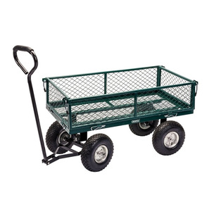 Draper 58552 Steel Mesh Gardeners Wheeled Cart Trolley Trailer Heavy Duty