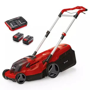 Einhell 3413180 RASARRO 36/38 Twin 18v Power X-Change Brushless 38cm Lawnmower Kit - 2 x 4.0ah Batteries