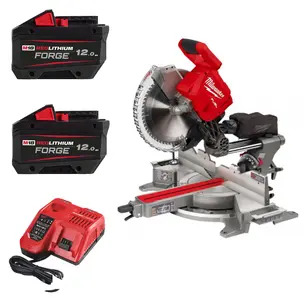 Milwaukee M18FMS305-0 18V Fuel 305mm Mitre Saw Kit - 2 x 12.0ah Forge Batteries & Charger