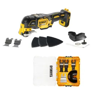 DeWalt DCS356N 18V XR Brushless 3 Speed Oscillating Tool Naked With DT20761 5 Piece Multi Tool Blade Set
