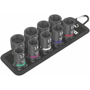 Wera 05004580001 Belt C Impaktor 1 Socket Set, 1/2" Drive - 10 Piece